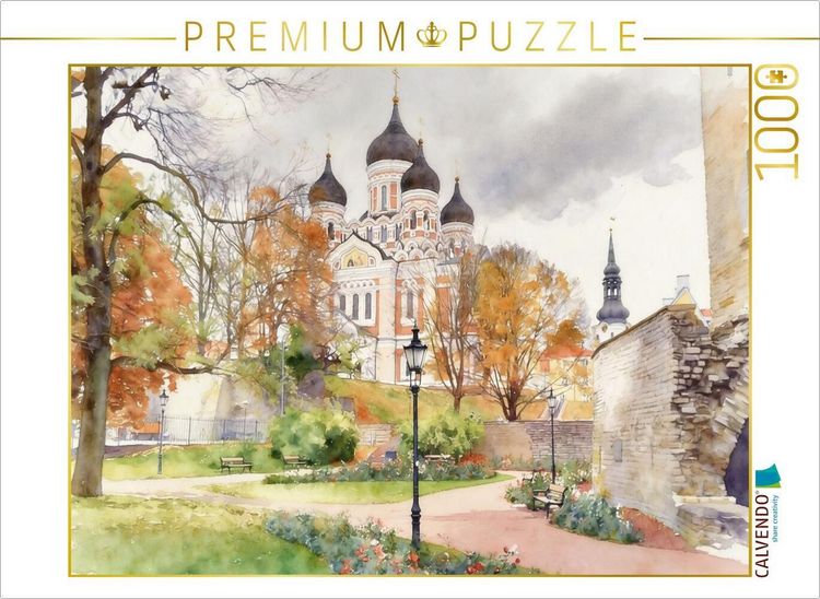 Produktbild: CALVENDO Puzzle Alexander-Newski Kathedrale | 1000 Teile Lege-Gr&ouml;&szlig;e 64x48cm Foto-Puzzle f&uuml;r gl&uuml;ckliche Stunden