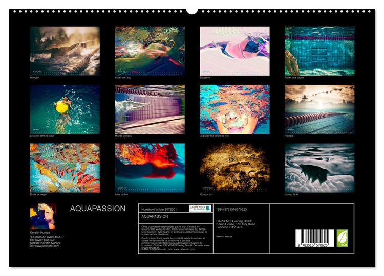 Produktbild: AQUAPASSION (Calendrier mural 2026 DIN A2 vertical) calendrier de bureau