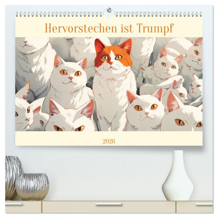 Produktbild: Hervorstechen ist Trumpf (hochwertiger Premium Wandkalender 2026 DIN A2 quer), Kunstdruck in Hochglanz
