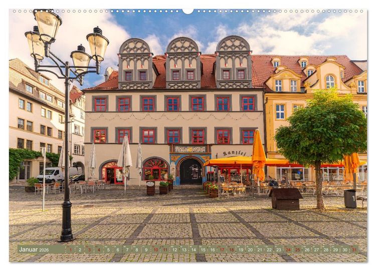 Produktbild: Domstadt Naumburg, eine der sch&ouml;nsten St&auml;dte Mitteldeutschlands (Wandkalender 2026 DIN A2 quer), CALVENDO Monatskalender