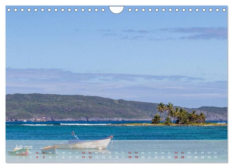Produktbild: Sehnsucht Dominikanische Republik 2026 (Wandkalender 2026 DIN A4 quer), CALVENDO Monatskalender