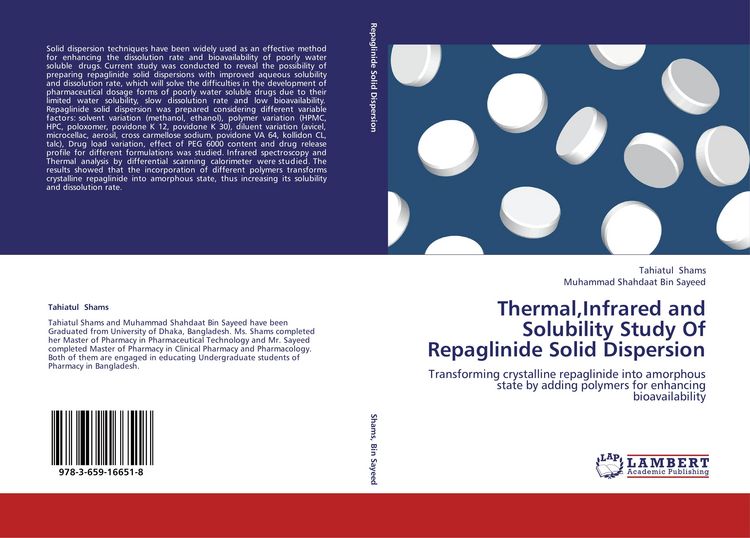 Produktbild: Thermal,Infrared and Solubility Study Of Repaglinide Solid Dispersion