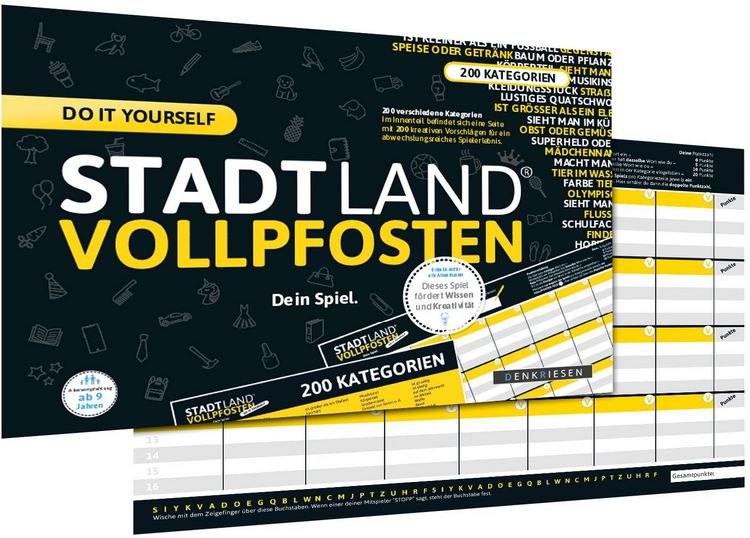 Produktbild: Denkriesen - Stadt Land Vollpfosten&reg; Do It Yourself Edition &ndash; "Dein Spiel."