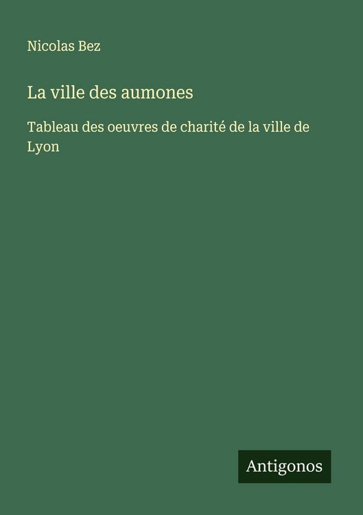 Produktbild: La ville des aumones