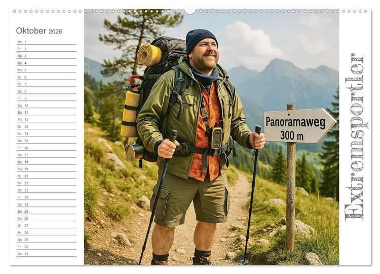 Produktbild: M&auml;nneralarm - Ein Jahr voller herrlicher M&auml;nnlichkeit (Wandkalender 2026 DIN A2 quer), CALVENDO Monatskalender