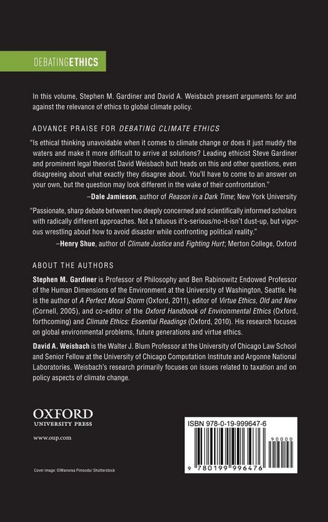 Produktbild: Debating Climate Ethics