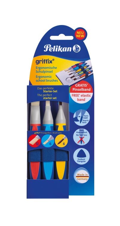 Produktbild: Pelikan Pinsel griffix Grundschule 3er Set