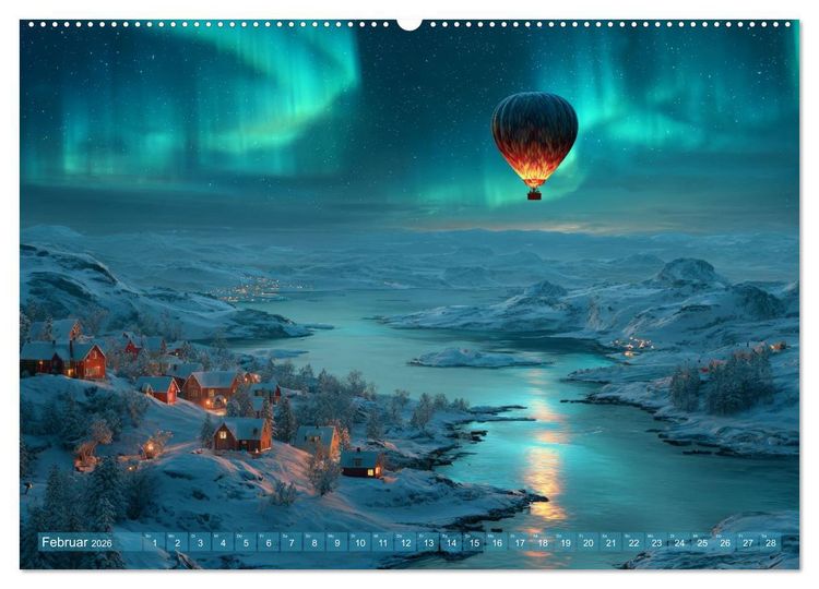 Produktbild: Vom Wind getragen (hochwertiger Premium Wandkalender 2026 DIN A2 quer), Kunstdruck in Hochglanz
