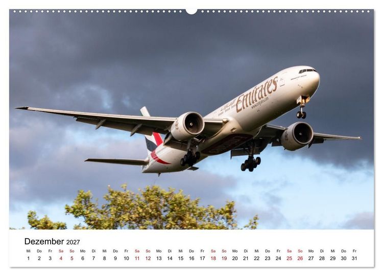 Produktbild: Boeing 777 Die Triple Seven (hochwertiger Premium Wandkalender 2027 DIN A2 quer), Kunstdruck in Hochglanz