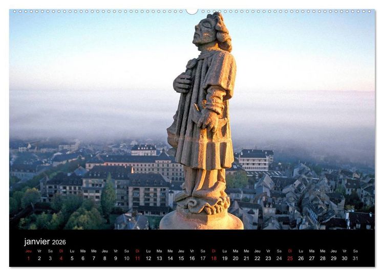 Produktbild: Couleurs Aveyron (Calendrier mural 2026 DIN A2 vertical) calendrier de bureau