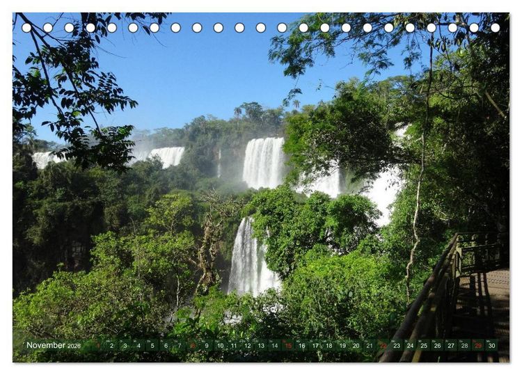 Produktbild: Mein S&uuml;damerika, mein Iguazu (Tischkalender 2026 DIN A5 quer), CALVENDO Monatskalender