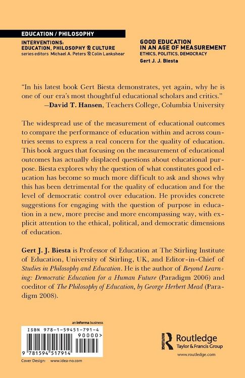 Produktbild: Good Education in an Age of Measurement