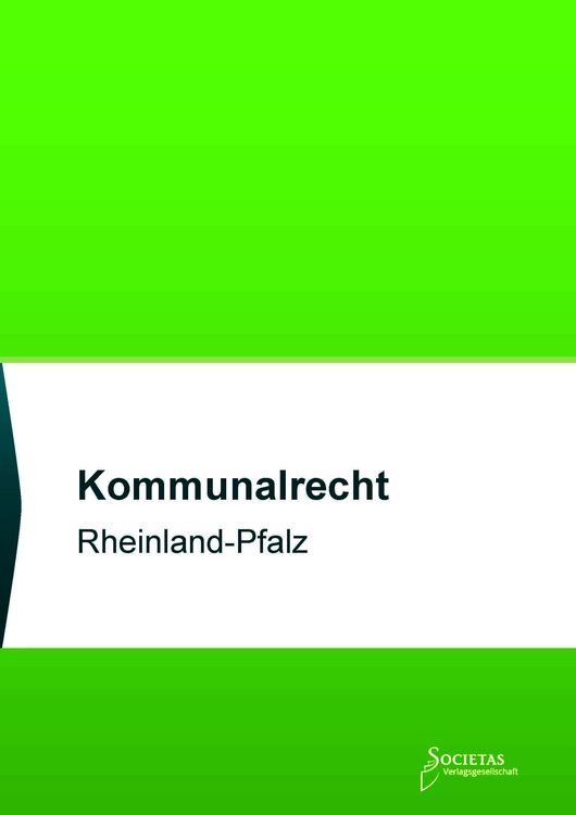 Produktbild: Kommunalrecht Rheinland-Pfalz