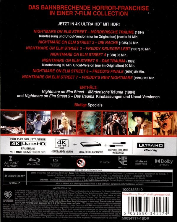 Produktbild: Nightmare on Elm Street - Collection (7 4K Ultra HD)