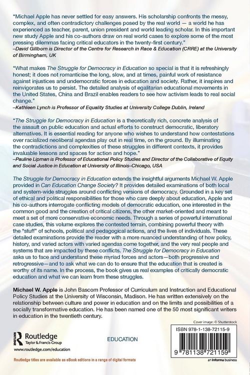 Produktbild: The Struggle for Democracy in Education