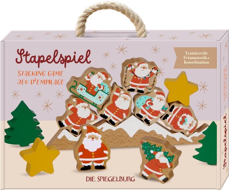Produktbild: Stapelspiel Weihnachtsm&auml;nner - Wintertiere im Weihnachtswald