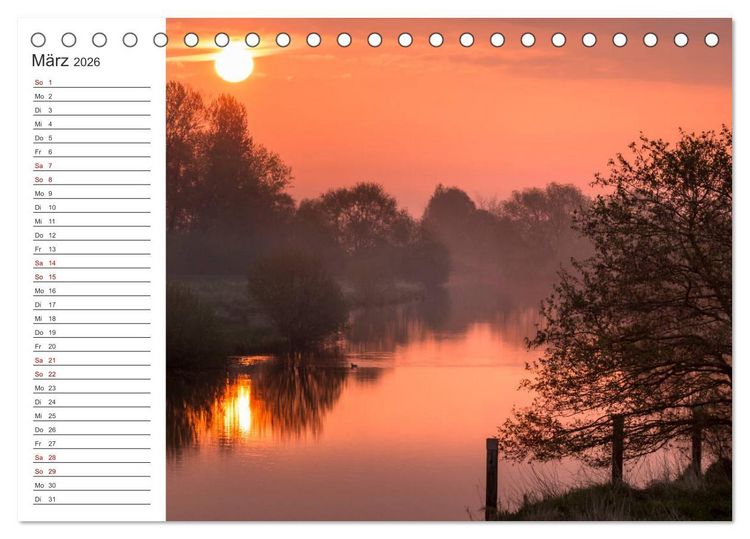 Produktbild: Worpswede - Natursch&ouml;nheiten im Teufelsmoor (Tischkalender 2026 DIN A5 quer), CALVENDO Monatskalender