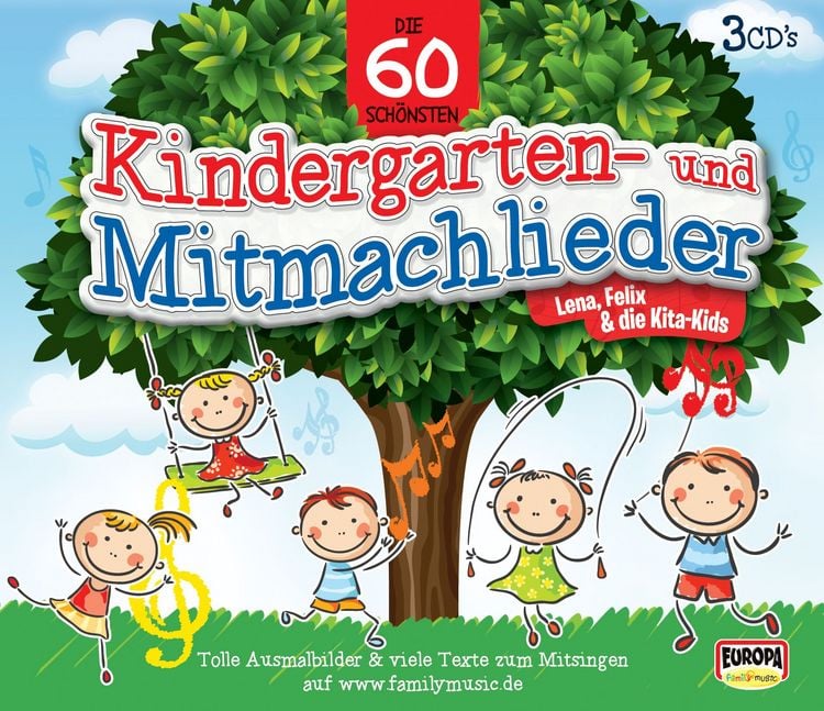 Produktbild: Die 60 sch&ouml;nsten Kindergarten- und Mitmachlieder
