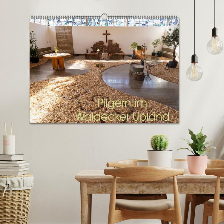 Produktbild: Pilgern im Waldecker Upland (Wandkalender 2026 DIN A2 quer), CALVENDO Monatskalender