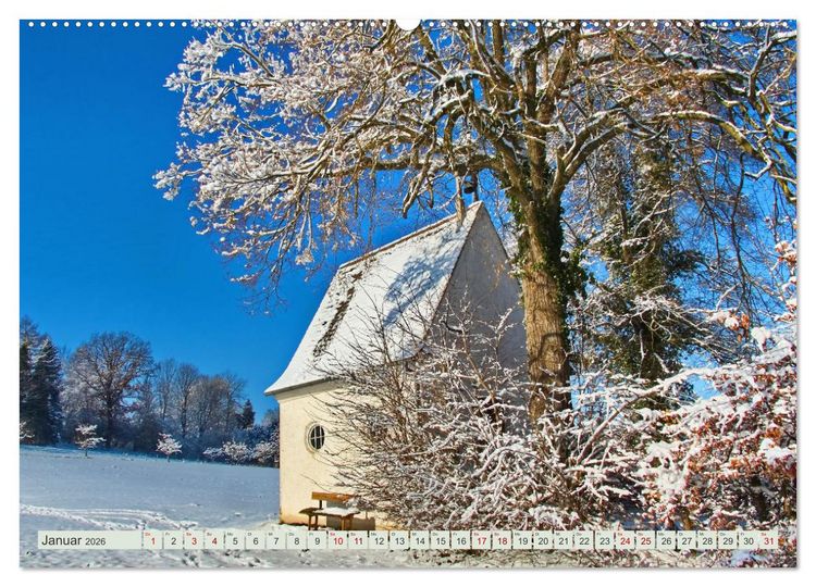 Produktbild: Die Stauden - Malerische Landschaft zwischen Wertach und Mindel (hochwertiger Premium Wandkalender 2026 DIN A2 quer), Kunstdruck in Hochglanz