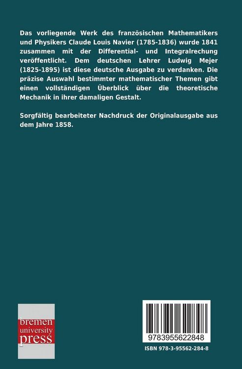 Produktbild: Lehrbuch der h&ouml;heren Mechanik