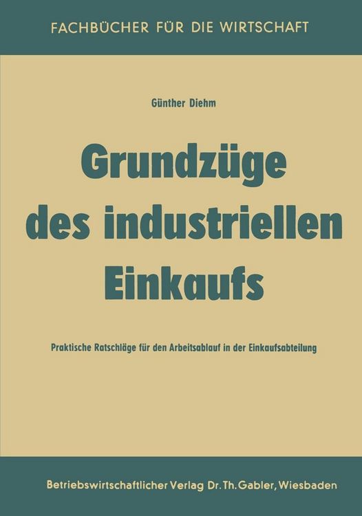Produktbild: Grundz&uuml;ge des industriellen Einkaufs