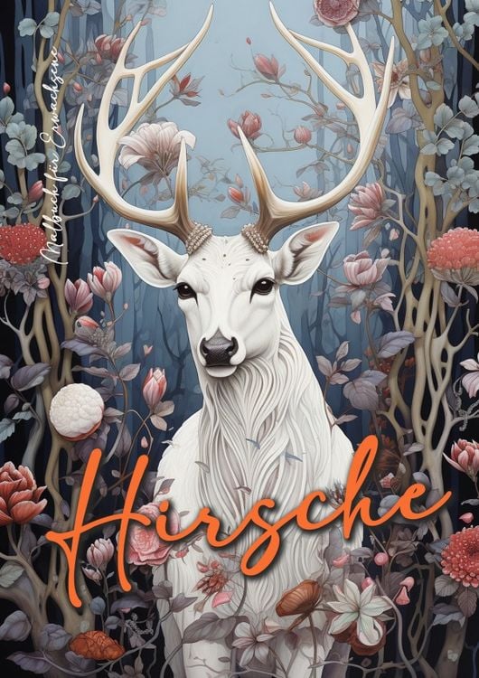 Produktbild: Hirsche Malbuch f&uuml;r Erwachsene
