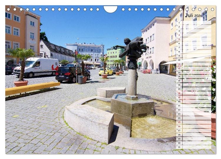 Produktbild: Eine Perle Oberbayerns - Rosenheim (Wandkalender 2026 DIN A4 quer), CALVENDO Monatskalender