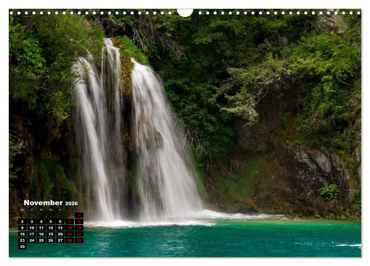 Produktbild: Naturwunder Plitvicer Seen (Wandkalender 2026 DIN A3 quer), CALVENDO Monatskalender