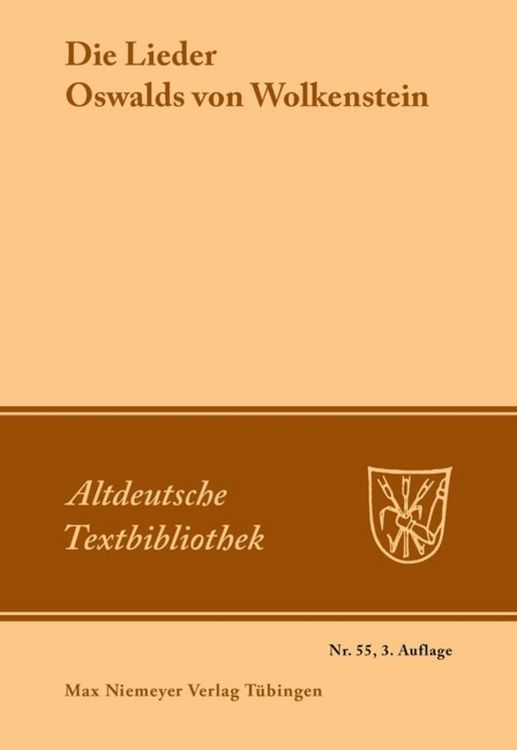Produktbild: Die Lieder Oswalds von Wolkenstein