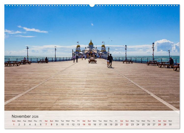 Produktbild: Eastbourne 2026 (High Quality Premium Wall Calendar 2026 DIN A2 landscape),CALVENDO 12 Month Wall Calendar