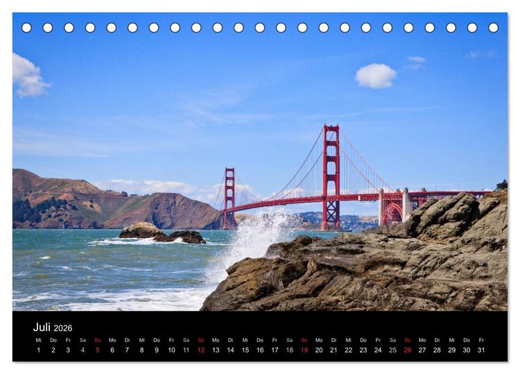 Produktbild: USA Southwest & Hawaii (Tischkalender 2026 DIN A5 quer), CALVENDO Monatskalender