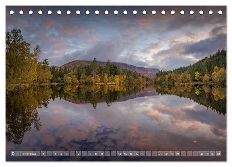 Produktbild: Herbstliches Schottland (Tischkalender 2026 DIN A5 quer), CALVENDO Monatskalender