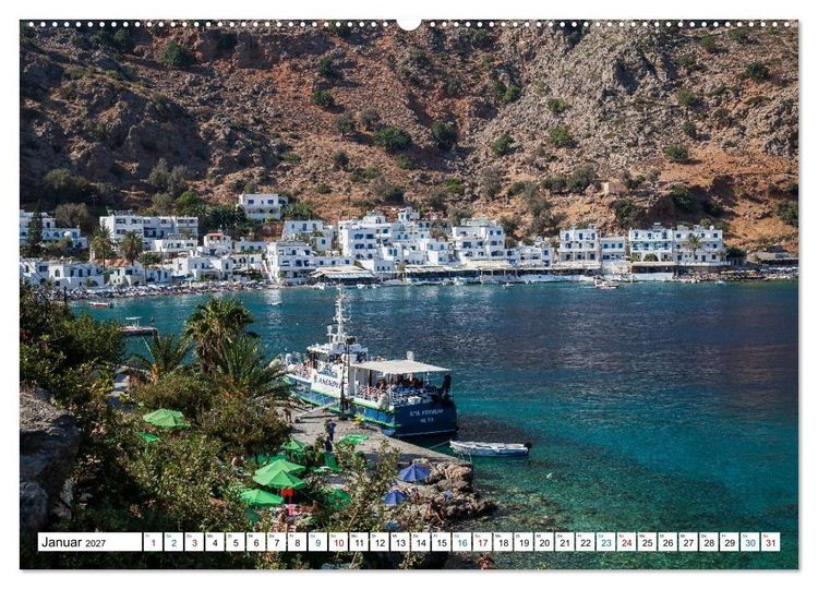 Produktbild: Kreta &ndash; Zwischen Bergen, Buchten und Geschichte (hochwertiger Premium Wandkalender 2027 DIN A2 quer), Kunstdruck in Hochglanz