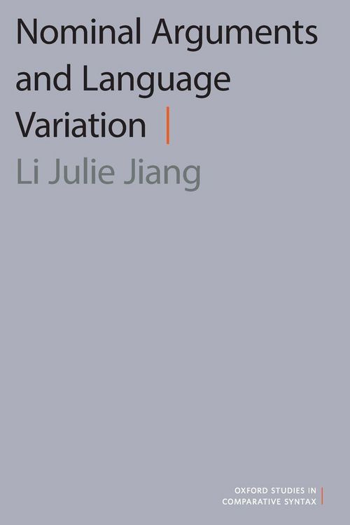 Produktbild: Nominal Arguments and Language Variation