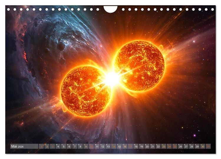 Produktbild: Fantastische Sternenwelten (Wandkalender 2026 DIN A4 quer), CALVENDO Monatskalender