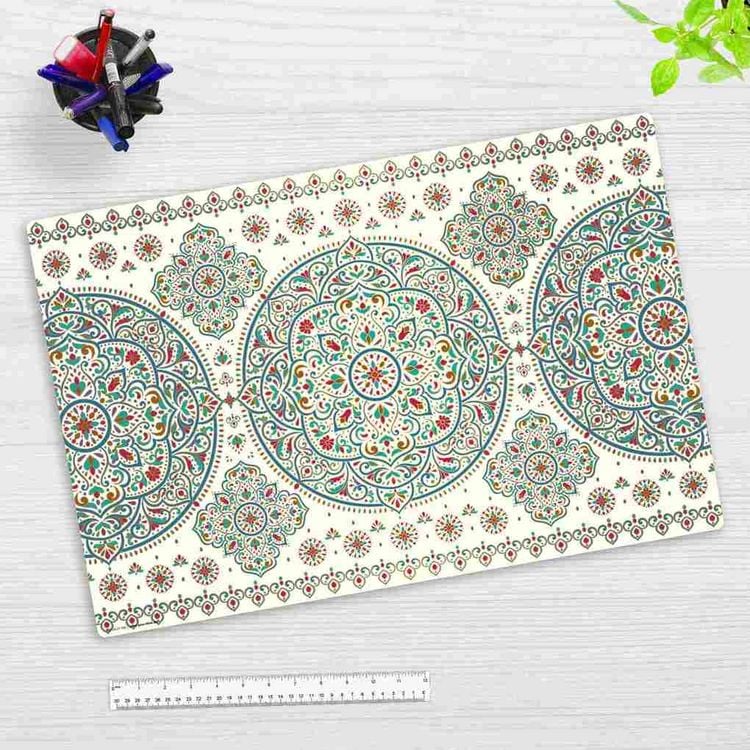 Produktbild: Cover-your-desk Schreibtischunterlage f&uuml;r Kinder und Erwachsene Orientalisches Muster, aus hochwertigem Vinyl, 60 x 40 cm