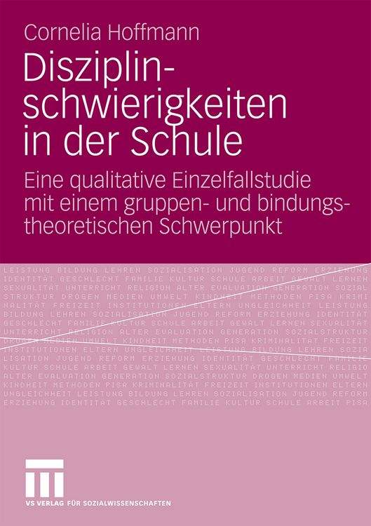 Produktbild: Disziplinschwierigkeiten in der Schule