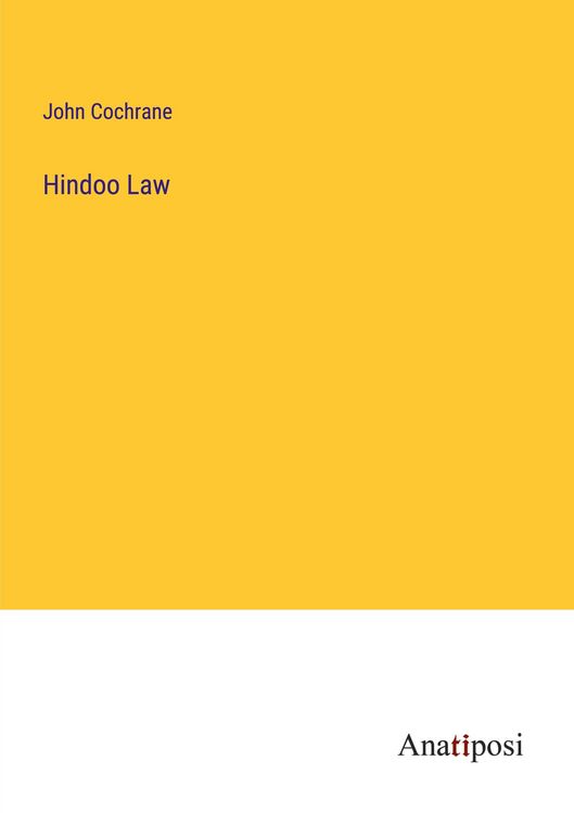 Produktbild: Hindoo Law