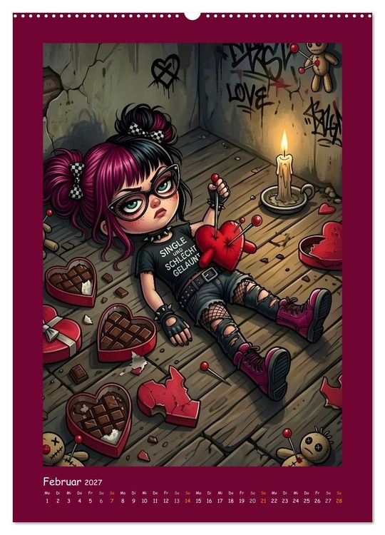 Produktbild: Fabulous Dolls - Gothic-G&ouml;res Abenteuer (Wandkalender 2027 DIN A2 hoch), CALVENDO Monatskalender