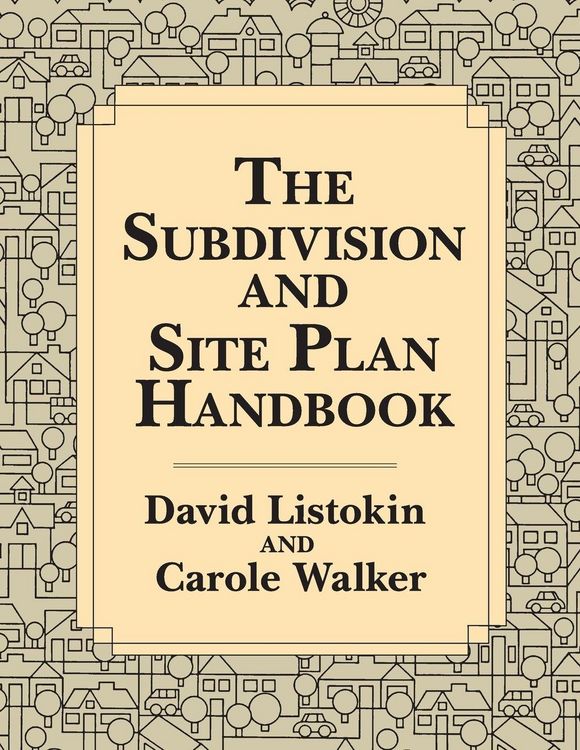 Produktbild: The Subdivision and Site Plan Handbook