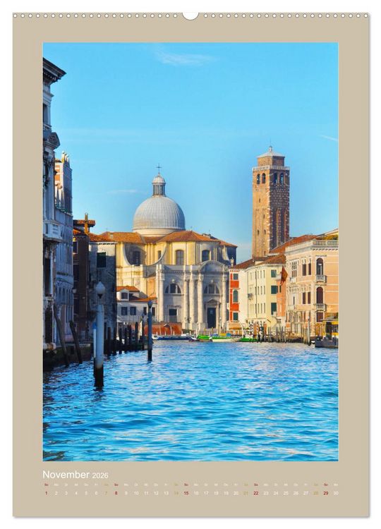 Produktbild: Erlebe mit mir Venedig im Winter (Wandkalender 2026 DIN A2 hoch), CALVENDO Monatskalender