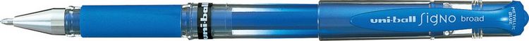 Produktbild: Faber-Castell uni-ball&reg; Roller Signo broad, blau metallic