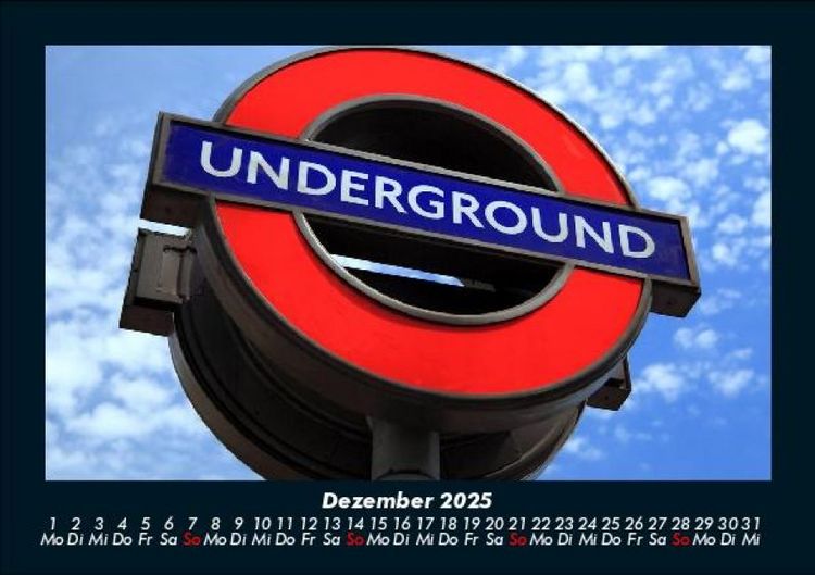 Produktbild: London 2025 Fotokalender DIN A5