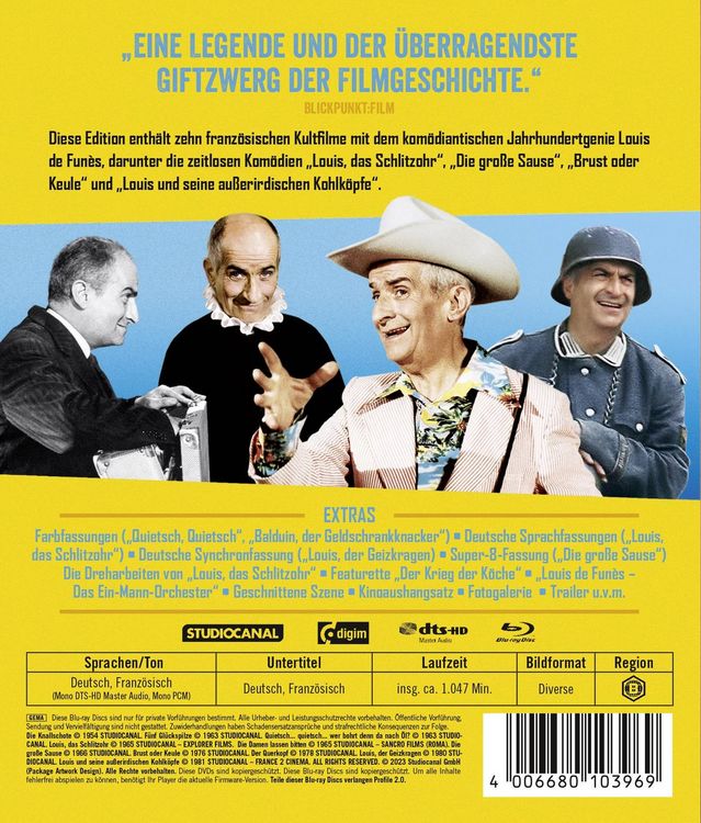 Produktbild: Best of Louis de Funes [10 BRs]