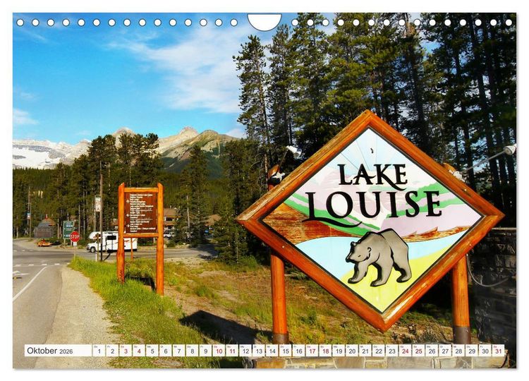Produktbild: Kanada, Touristenziele in Alberta und British Columbia (Wandkalender 2026 DIN A4 quer), CALVENDO Monatskalender