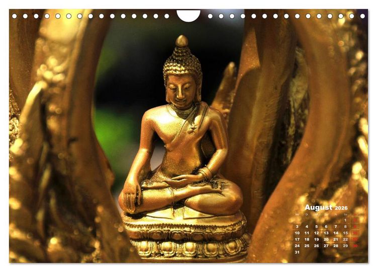 Produktbild: Thailands Buddhas (Wandkalender 2026 DIN A4 quer), CALVENDO Monatskalender