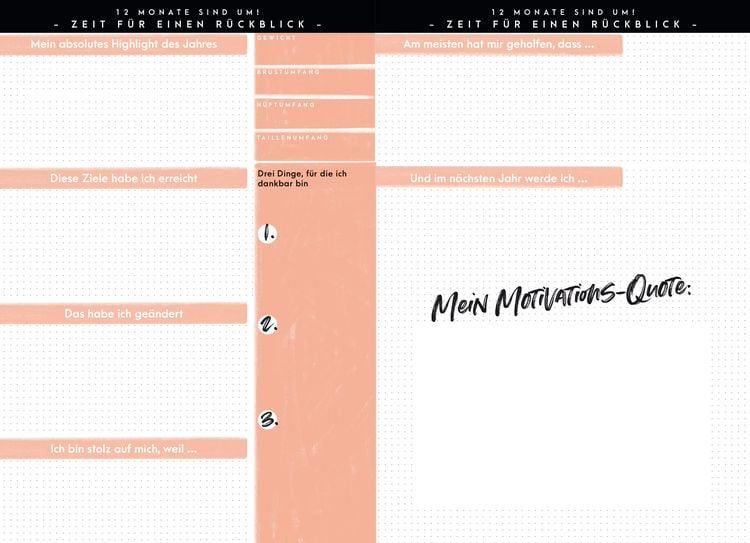 Produktbild: Fitness Lifestyle Planer