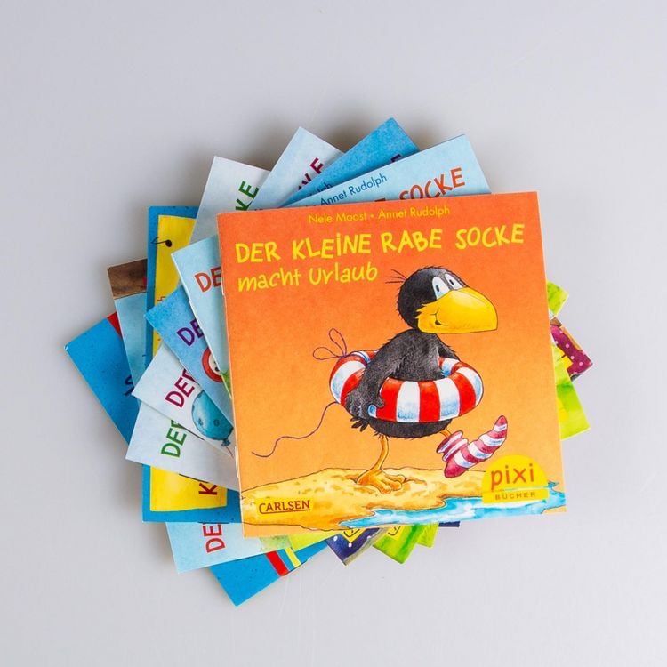 Produktbild: Pixi-8er-Set 193: Der kleine Rabe Socke (8x1 Exemplar)