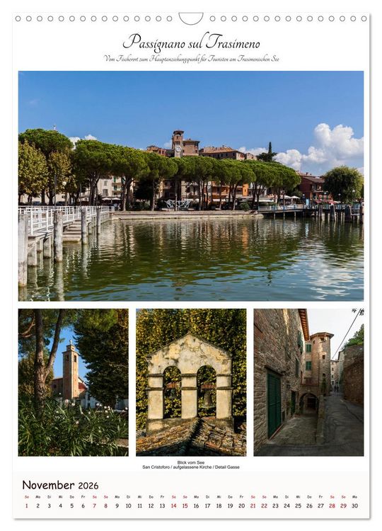 Produktbild: Architektur und Kunst in Mittelitalien (Wandkalender 2026 DIN A3 hoch), CALVENDO Monatskalender